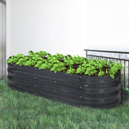 Garden Bed Planter Raised Coated 240x80x42cm