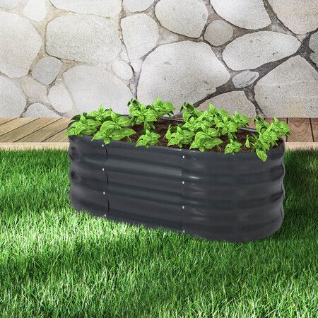 Garden Bed Planter Raised Coated 120x80x42cm