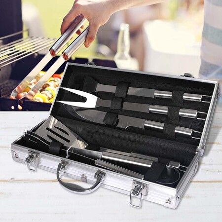 5Pcs BBQ Tool Set Stainless Steel