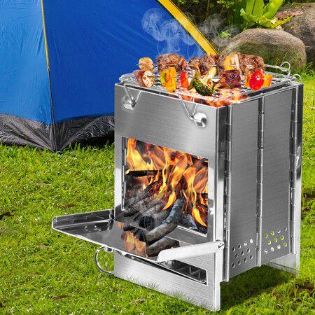 Camp Stove Camping Wood BBQ Grill Medium