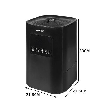 6L Air Humidifier Ultrasonic Black