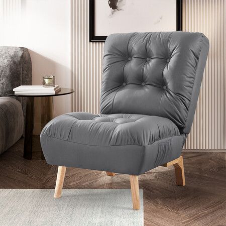 Accent Chair Sofa Recliner Adjustable Grey