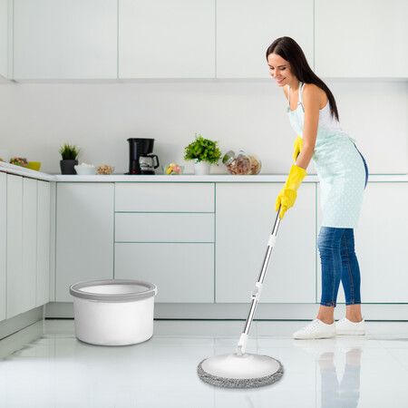 Spin Mop and Bucket Set Dry