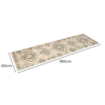 Floor Rug Hallway Runner Washable 180X60cm