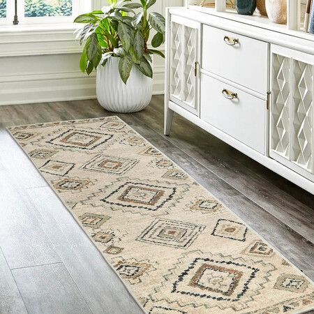 Floor Rug Hallway Runner Washable 180X60cm