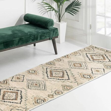 Floor Rug Hallway Runner Washable 180X60cm