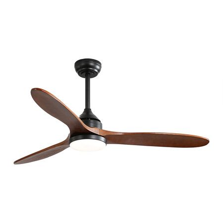 52'' Ceiling Fan DC Motor LED Walnut