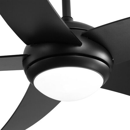 52'' Ceiling Fan LED Light DC Black