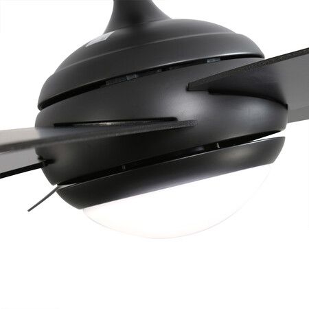 52'' Ceiling Fan LED Light DC Black