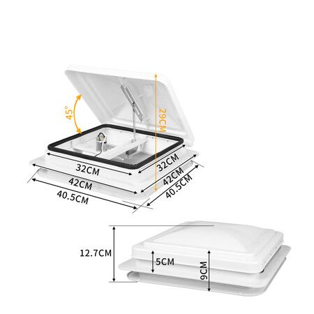 Caravan Roof Vent 12V Fan Air