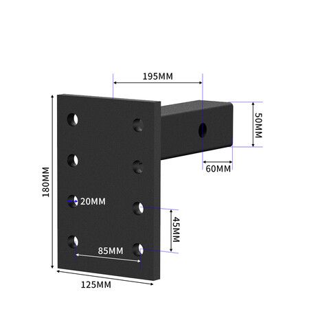 Pintle Hook Hitch Tow Ball Mount