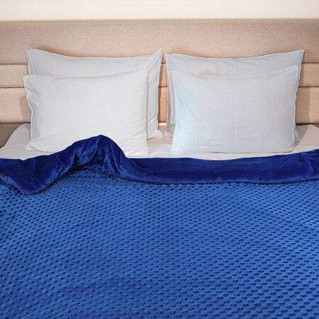 Weighted Blanket Cover Quilt Blue