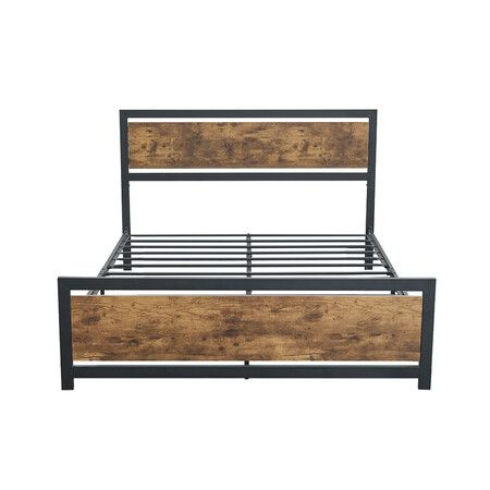 Metal Bed Frame Mattress Base Queen