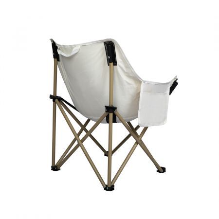 Folding Camping Moon Chair Lightweight Beige