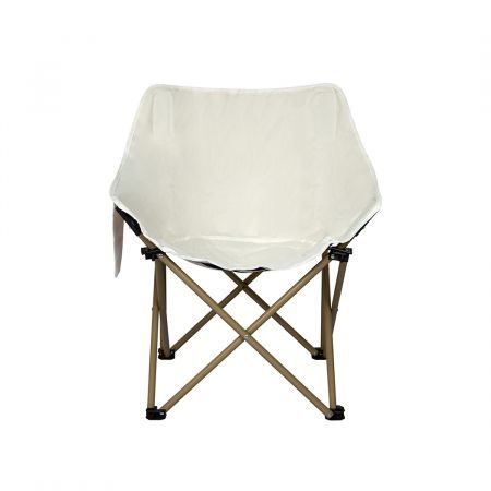 Folding Camping Moon Chair Lightweight Beige