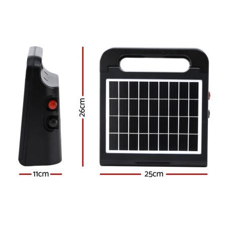 Giantz 5km Electric Fence Energiser Solar Farm 0.3J