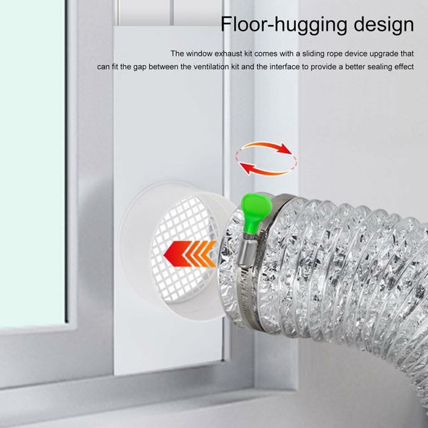 Dryer Accessory Clothes Dryer Vent Parts Clothes Connector  Fittings Indoor Dryer Vent Kit Window Duct Parts Accessories