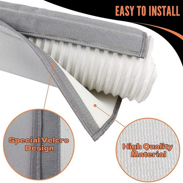 Air Conditioner Hose Cover Wrap Cover Sleeve Insulated Cover Portable accessory Diameter Exhaust Hoses Tube Grey