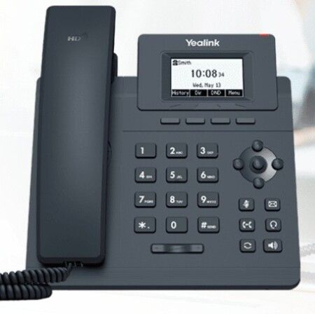 Yealink T30P SIP Phone,Large Display 132x64px Graphical LCD, Dual 10/100Mbps Ports,Integrated PoE, 5 Way Local conferencing, EHS35 Support for Wireless Headset, milti Angle Stand Support, T30P, Black