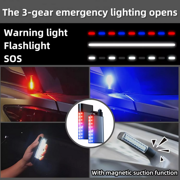 3-in-1 Car Emergency Tool Safety Hammer LED Light Seat Belt Cutter Window Breaker