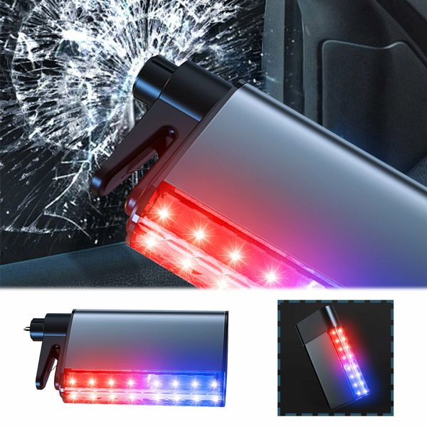 3-in-1 Car Emergency Tool Safety Hammer LED Light Seat Belt Cutter Window Breaker