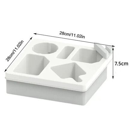 Silicone Couch Tray Cup Holder Sofa Organiser with Phone Slot Anti-Spill Caddy for TV Remote,Snacks,Drink