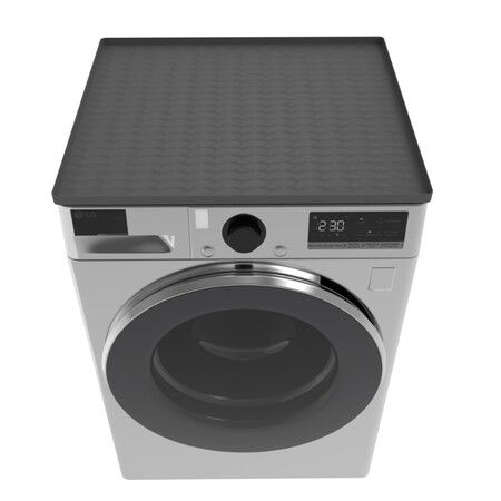 2PCS Silicone Washer Dryer Top Covers Non-Slip 65*60cm Mat Protector for Laundry Kitchen Surfaces Color Grey