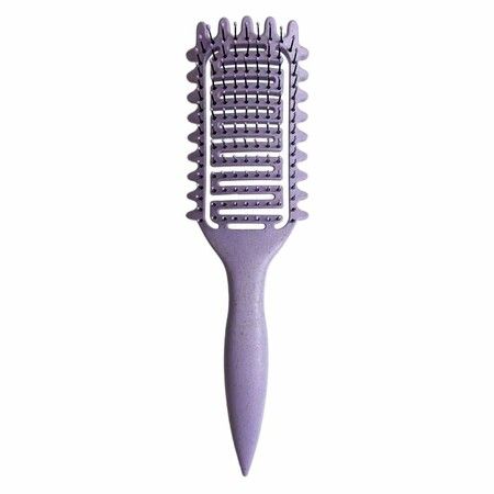 Curl Defining Brush for Curly Hair, Vented Hair Brush, Curly Hair Brush Defining, Define Styling Brush for Curly Hair, Shaping and Defining Curls for Women, Purple, 1PC