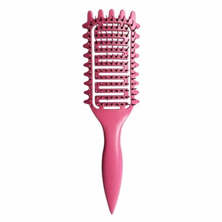 Curl Defining Brush for Curly Hair, Vented Hair Brush, Curly Hair Brush Defining, Define Styling Brush for Curly Hair, Shaping and Defining Curls for Women, Pink, 1PC