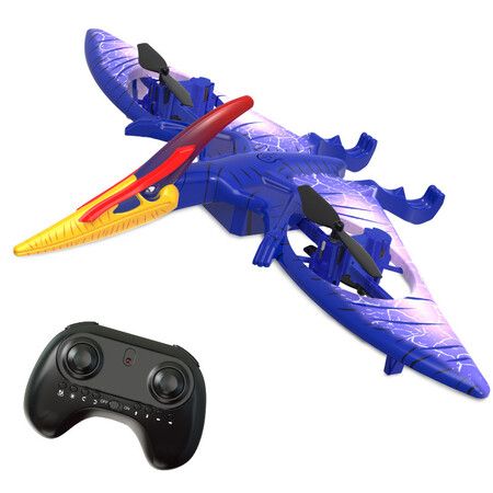 Pterosaur Flying Remote Control Toy for Kids, Headless Mode, LED Light, Perfect Birthday Christmas Gift, One Key Start, Speed Adjustment