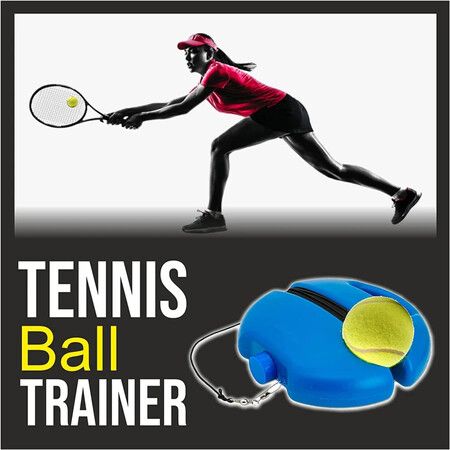 Tennis Training Aids Base With Elastic Rope Ball Practice Self-Duty Rebound Tennis Trainer Partner Device