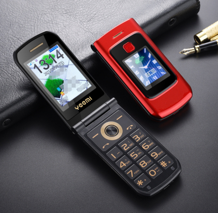 4G Unlocked Flip Phone Dual Screen SOS Function Loud Sound E Book Feature Senior Gift  Elderly E Book Red