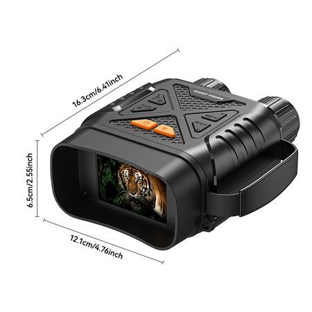 Night Vision Goggles, 4K Night Vision Binoculars for Men with 2.8Inch HD Screen,9 Levels IR Mode and 10X Digital Zoom for Hunting and Surveillance