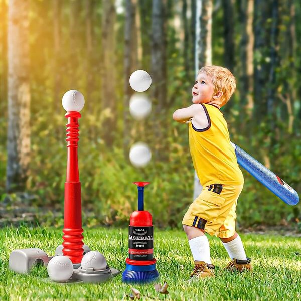 Outdoor Sports Interactive Telescopic Baseball Adjustable Transmitter Training Set Sports Toys for Kids