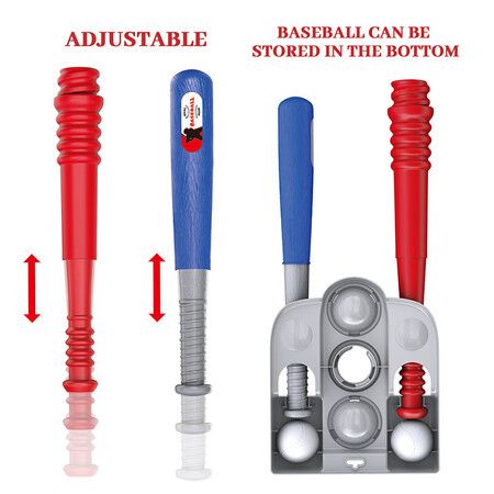 Outdoor Sports Interactive Telescopic Baseball Adjustable Transmitter Training Set Sports Toys for Kids