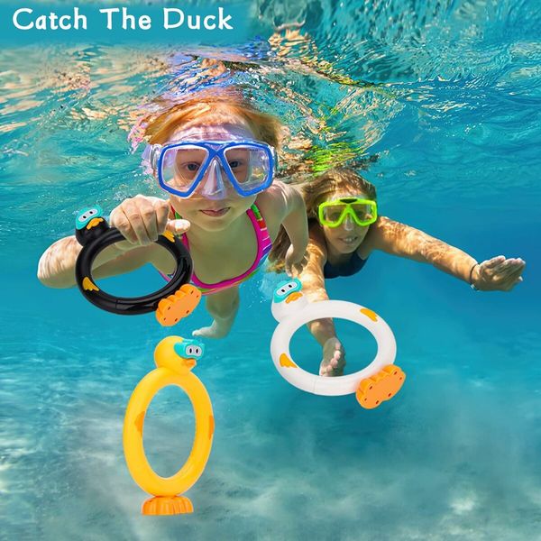 Diving Pool Toys Underwater Swimming Ring Duck Diving Ring