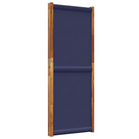 3-Panel Room Divider Dark Blue 210x180 cm