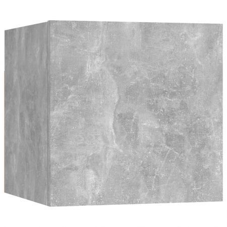 Bedside Cabinet Concrete Grey 30.5x30x30 cm Engineered Wood