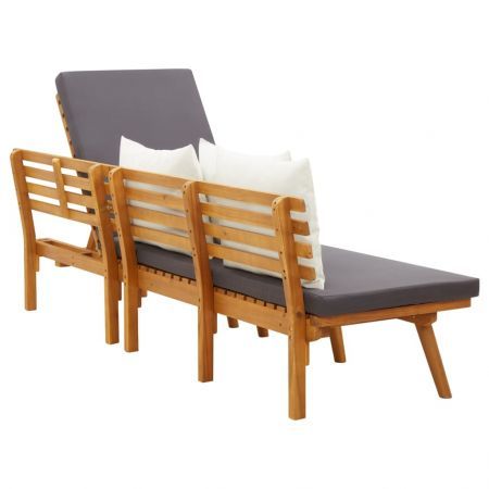 Garden Day Bed 200x65 cm Solid Wood Acacia