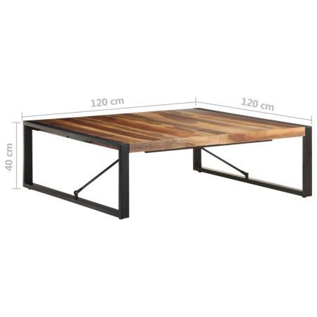 Coffee Table 120x120x40 cm Solid Wood