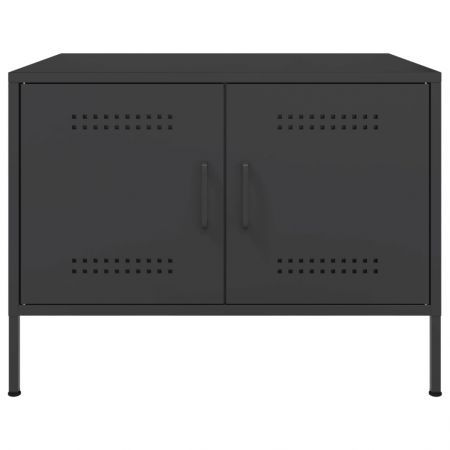 Coffee Table Black 68x50x50.5 cm Cold-rolled Steel