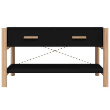 Coffee Table Black 82x48x45 cm Engineered Wood