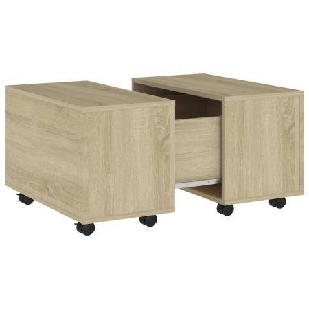 Coffee Table Sonoma Oak 60x60x38 cm Engineered Wood