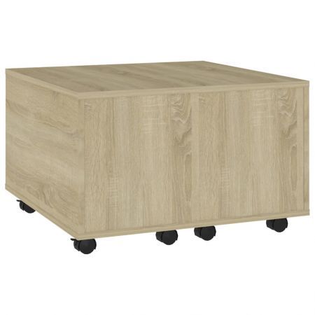 Coffee Table Sonoma Oak 60x60x38 cm Engineered Wood