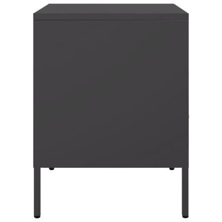 Bedside Cabinets 2 pcs Black 36x39x50.5 cm Cold-rolled Steel