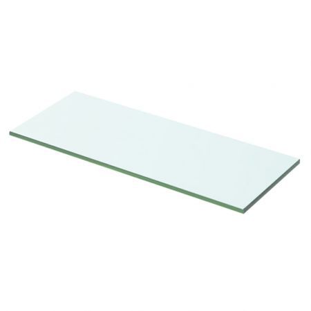 Shelves 2 pcs Panel Glass Clear 50x15 cm