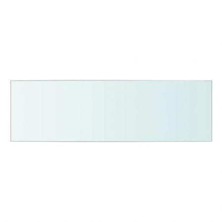 Shelves 2 pcs Panel Glass Clear 50x15 cm