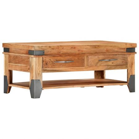 Coffee Table 110x52x45 cm Solid Wood Acacia