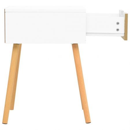 Bedside Cabinets 2 pcs White & Sonoma Oak 40x40x56 cm Engineered Wood