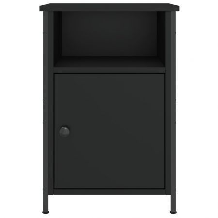 Bedside Cabinet Black 40x42x60 cm Engineered Wood